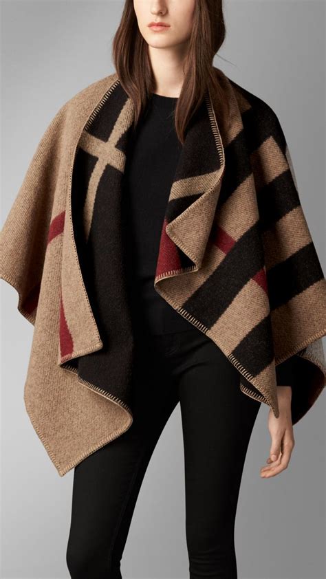 burberry black poncho|burberry ponchos on sale.